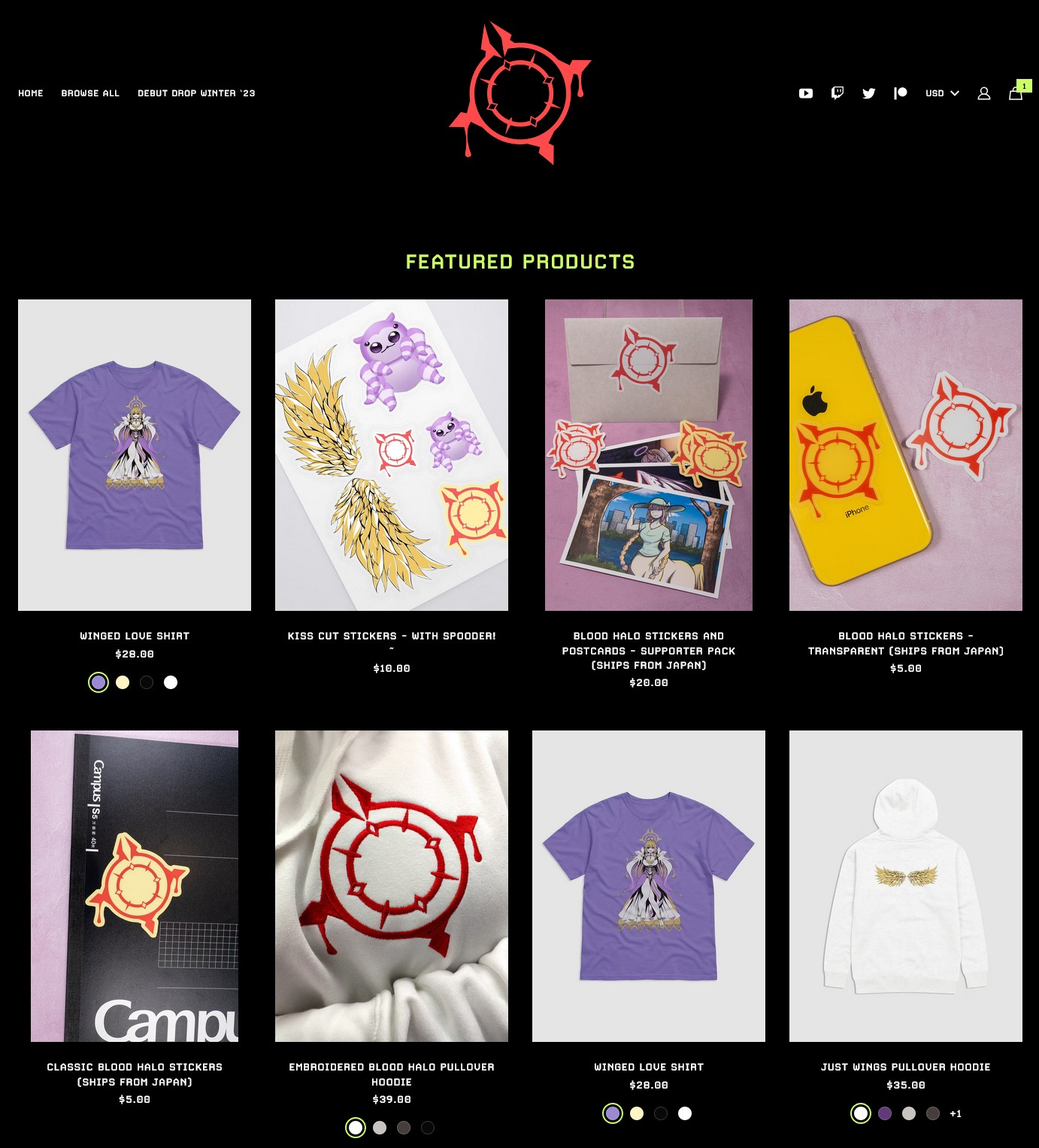 Legacy merchandise preview